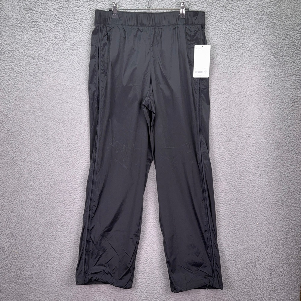 Athleta Pants Womens M Black Rise Water Repellent Recycled Ankle Cinch Parachute